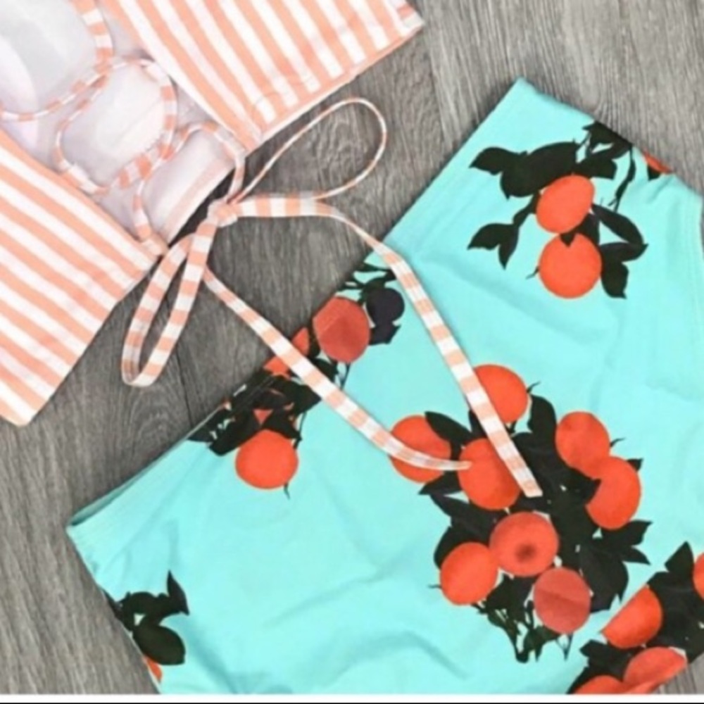 Teal High-Waist Bottoms